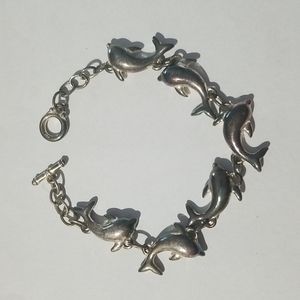 Stainless steel dolphin bracelet, NWOT